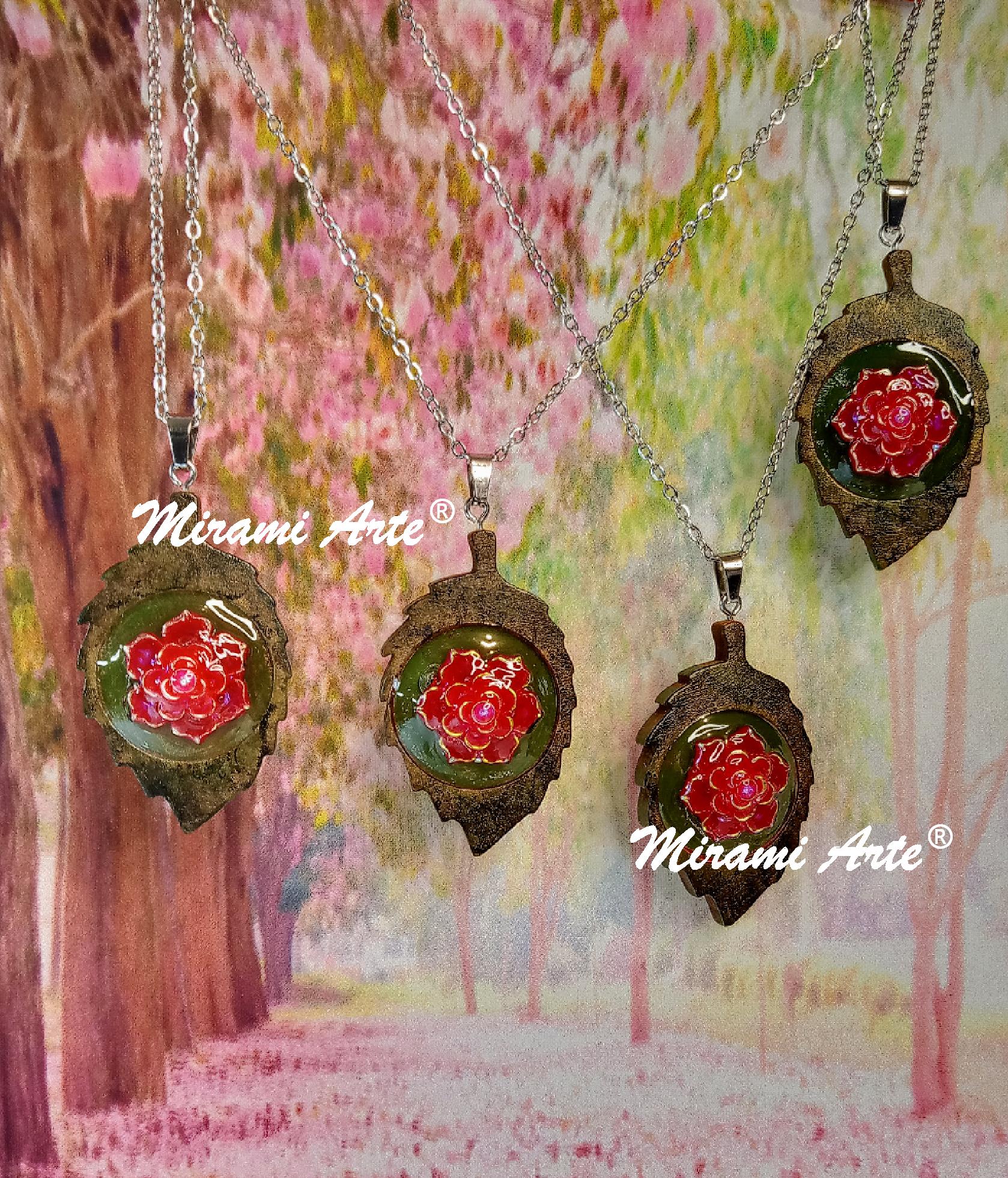 Colgante Base Madera en Resina