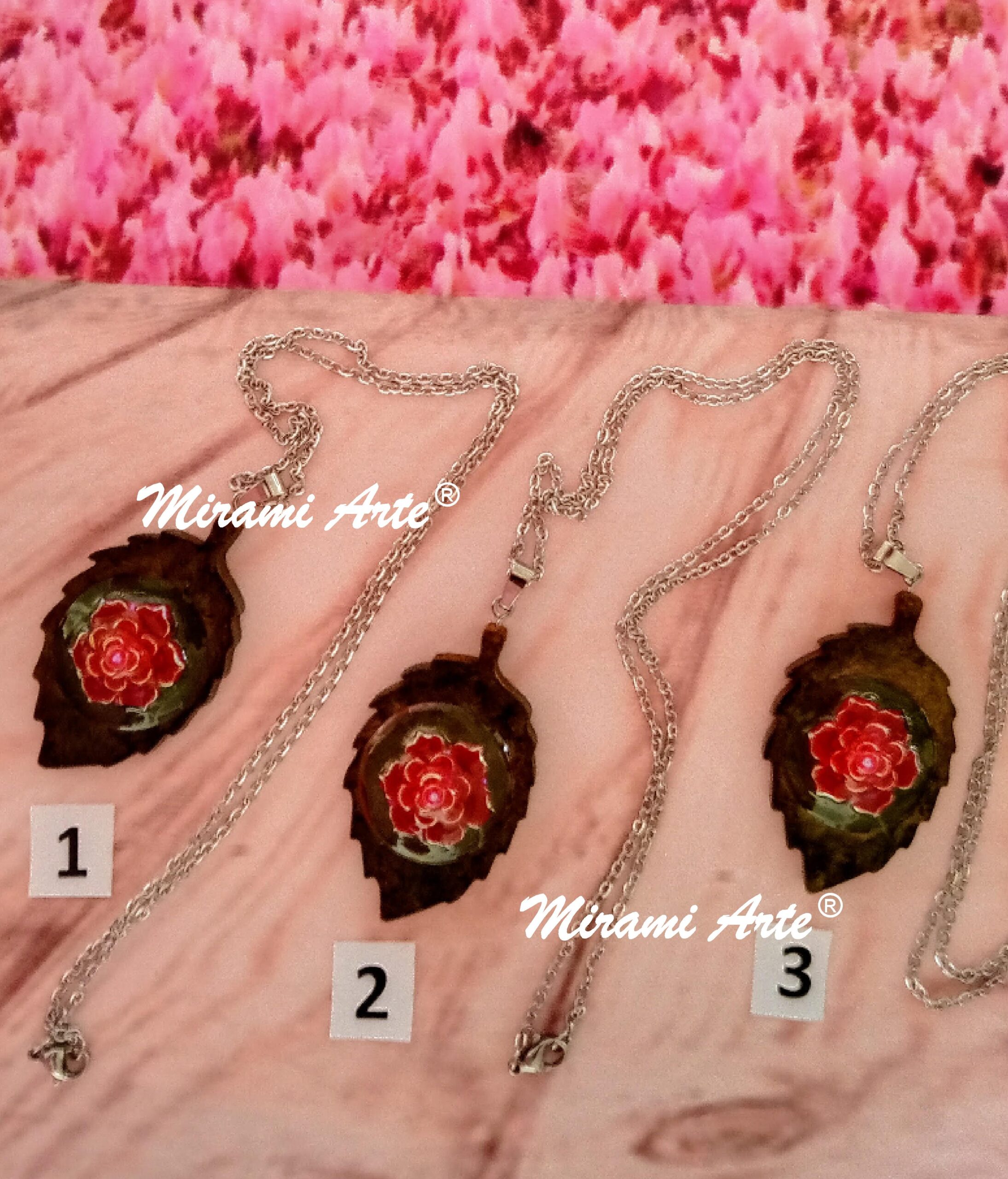 Colgante Base Madera en Resina - Imagen 2