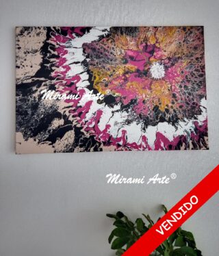 Cuadro arte fluido Mirami Arte Flor de Desierto