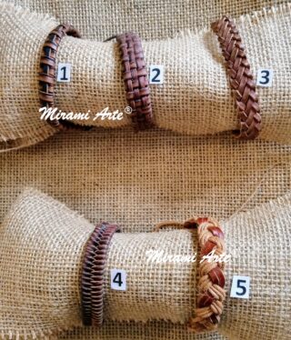Pulsera de Cuero Cafe Unisex